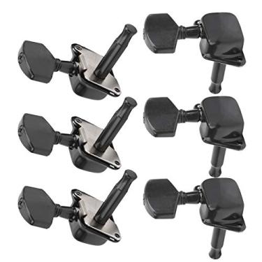 Imagem de Acouto Conjunto de Chaves de Afinação de Cordas de Alto Desempenho Guitarras Semifechadas - 6 Pinos de Afinação de Metal Com Parafusos e Buchas Roscadas - Peças de Instrumentos Musicais e à Prova de