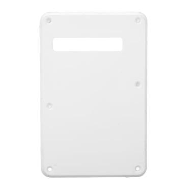 Imagem de LiebeWH Placa Traseira de Guitarra, Construção de Plástico, Placa Traseira de Cobertura de Cavidade Tremolo de Guitarra Elétrica Resistente a Arranhões, para Modelos St Sq (Branco)