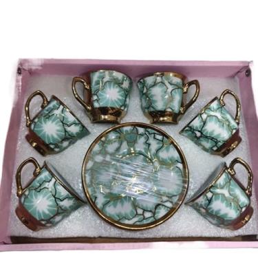 Imagem de Xícara De Café Kit Com De Cerâmica Em Porcelana(Verde xu130)