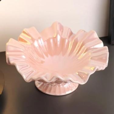 Imagem de FENNYYAR Prato de oferta de frutas de cerâmica com prato de Buda, 25 cm 9,8 polegadas, santuário budista doméstico