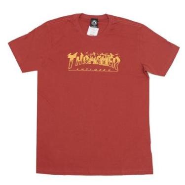 Imagem de Camiseta Thrasher Magazine X Anti Hero Pigeon Mag - Marrom-Masculino