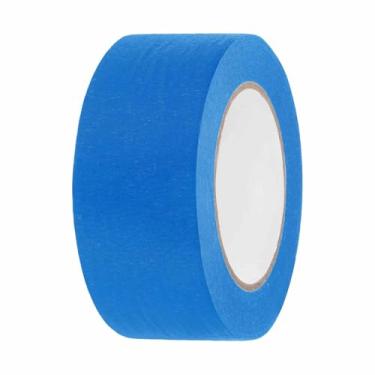 Imagem de HARFINGTON Fita adesiva colorida de 5 cm x 54,6 jardas, papel crepe universal, fita adesiva colorida para pintura artística, faça você mesmo, etiquetagem artesanal, selagem, azul escuro