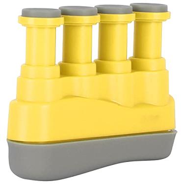 Imagem de aqxreight Dedo Fortalecedor Trigger Training Hand Grip Exercitador Ergonômico Silicone Trainer para GuitarGreen Piano Violino Instrumentos de Guitarra Outros Musicais para é Projetado como (Amarelo)