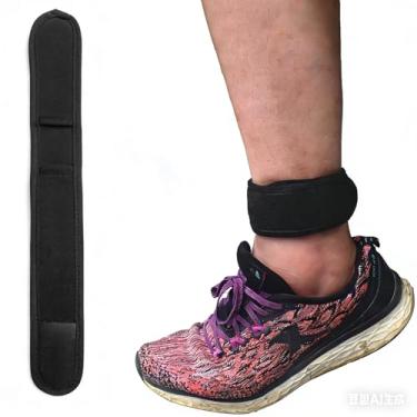 Imagem de Grestun Tornozeleira ajustável compatível com Fitbit Charge 6 5 4 3 2/Inspire 3 2 HR/Luxe/Alta HR/Flex 2, alça de tornozelo para homens e mulheres, preta (grande)