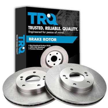 Imagem de TRQ Conjunto de par de rotores de freio a disco dianteiro para Nissan Maxima 2000-2001 Infiniti I30 / 1999-2001