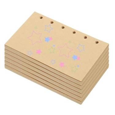 Imagem de PATIKIL Papel colorido de folhas soltas, 12,7 cm x 8,1 cm (A7), 300 folhas, 6 furos, 150 g/m², refil de fichário em branco, suprimentos de papel para escritório, anotações, planejador, diário, caderno