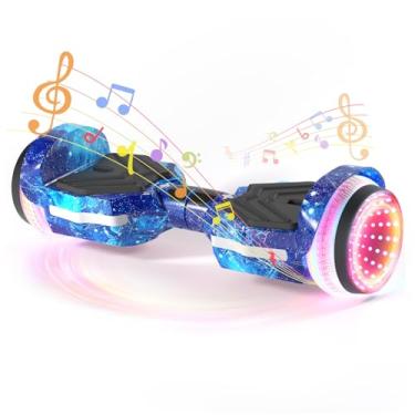 Imagem de SIMATE Scooter, Rodas Coloridas Com Luzes Led, Alto-Falantes Bluetooth E Aplicativo, Motores Duplos De 250 W, Velocidade Máxima De 8,5 Mph E Alcance Máximo De 8,5 Milhas, Presentes Para Crianças, Ad