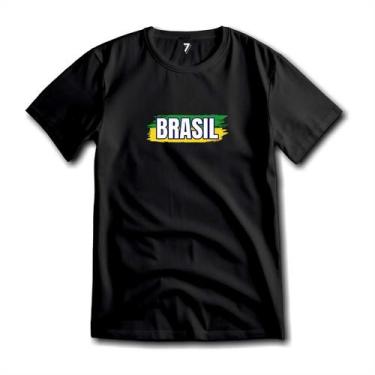 Imagem de Camiseta Brasil Patriota Unissex Malha Fria Antipilling - Sete Sete Es