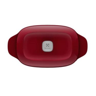 Imagem de Panela de Ferro Fundido Esmaltado Oval Electrolux Expert 27cm Vermelha