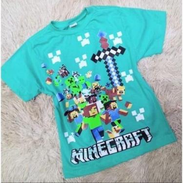 Imagem de Camiseta Infantil Minecraft, Camiseta Verão Camiseta Meninos Super Mar