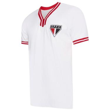 Imagem de Camisa São Paulo Retrô Vintage Branca Masculina-Masculino