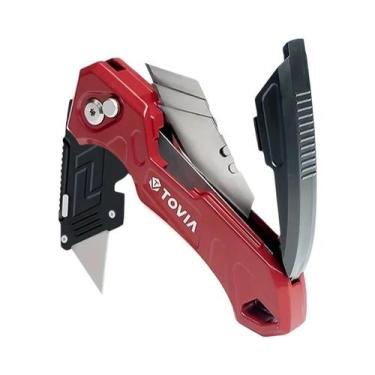 Imagem de Canivete Multifuncional Dobrável Com Lâminas De Reposição Para Cortar 