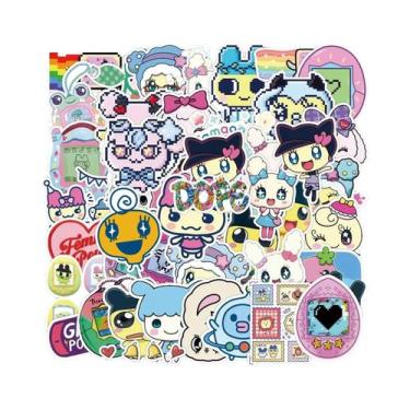 Imagem de Adesivos À Prova d'Água Anime Tamagotchi 50 Peças Para Scrapbooking, T