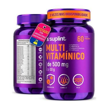 Imagem de Multivitamínico 500 MG com Vitaminas A, C, D3, E, K1, Complexo B, Zinc