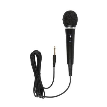 Imagem de MICROFONE DINÂMICO DE PLASTICO PRETO, Com CHAVE - MXT