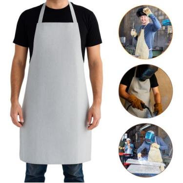 Imagem de Avental De Raspa Comum Serralheiro Soldador Barato Promoção - Plastcor