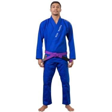 Imagem de Kimono Jiu Jitsu Naja Hanzo Trançado e Reforçado 450gr Bjj Azul-Unissex
