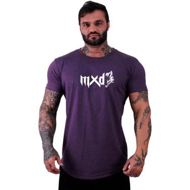 Imagem de Camiseta Longline MXD Conceito Estampada Academia Treino Fit-Masculino