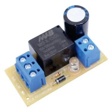 Imagem de Rele 12v Para Fechadura Elétrica Interforne Pulso Módulo New Back Comp