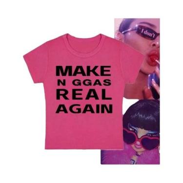 Imagem de Camiseta Feminina Gótica Hip Hop De Manga Curta Harajuku Punk Com Esta