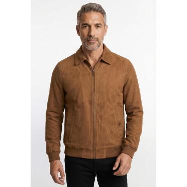 Imagem de Jaqueta masculina suede com gola 69389-Masculino