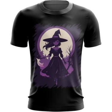 Imagem de Camiseta Dryfit Bruxa Halloween Púrpura Festa 4 - Kasubeck Store®, INF