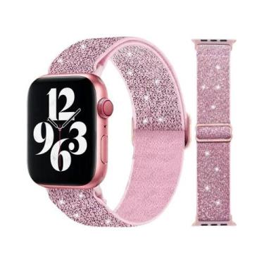 Imagem de Pulseira Ajustável De Nylon Elástico Solo Loop Para Apple Watch 49mm 4