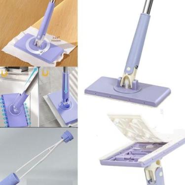 Imagem de Rodo Mop Articulado Mini Ajustavel Inox Multifuncional Limpa Vidros Va