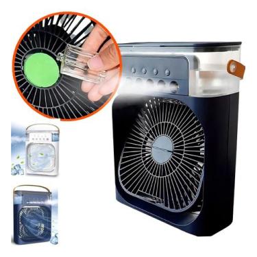 Imagem de Ventilador Portátil Umidificador De Ar Climatizador Le757 Cor Da Estru