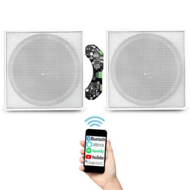 Imagem de Amplificador Bluetooth 2 Caixas de teto Embutir Arandela 70W - Le Son