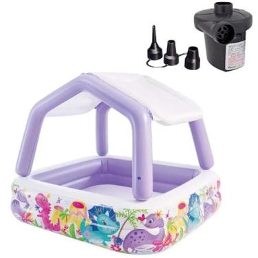 Imagem de PISCINA INFLÁVEL INFANTIL INTEX COM COBERTURA REMOVÍVEL 295L + BOMBA D