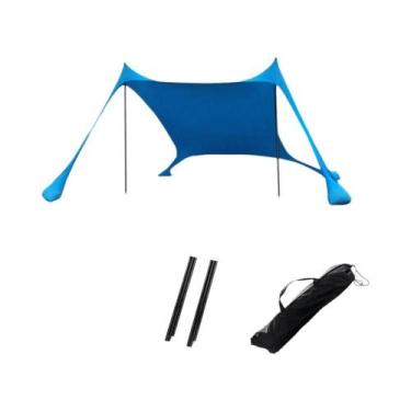 Imagem de Tenda De Praia À Prova De Vento, Abrigo Solar UPF50+, Sombra Portátil 