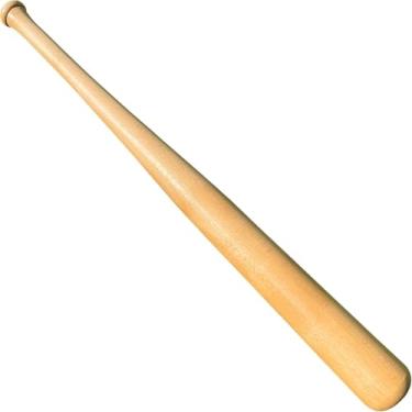 Imagem de Taco de beisebol genuíno de madeira de faia maciça – 70 cm 540 g – tacos de beisebol juvenil, taco de tball, treinamento com pesos e jogos de pickup – Design clássico e atemporal – KOTIONOK