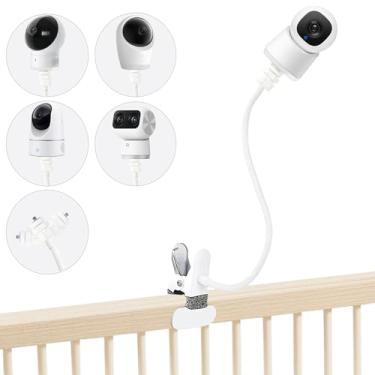 Imagem de JAMYOK Suporte para monitor de bebê compatível com eufy Security Spaceview E110, Spaceview Pro E210 e Spaceview S, câmera interna E30/C210/C220/E220, monitor de bebê E20/E21