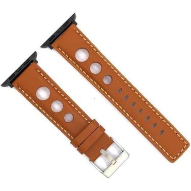Imagem de Pulseira de couro compatível com Todos os Appllee Wattch 38mm 40mm 41m