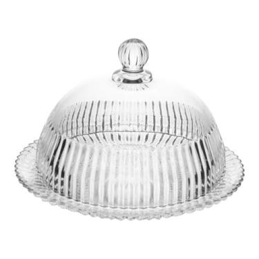 Imagem de Queijeira de cristal com tampa imperatriz 20cm  - wolff