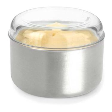 Imagem de Manteigueira e margarineira Neo em inox 350 g - Forma, CINZA