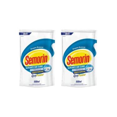Imagem de Kit com 2 und semorin alvejante sem cloro white 500ml - other
