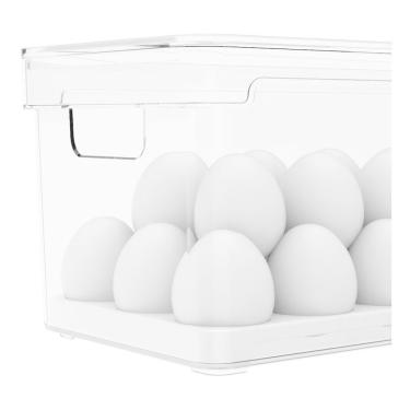 Imagem de Organizador Porta Ovos Com Tampa Para 36 Ovos Linha Luxo
