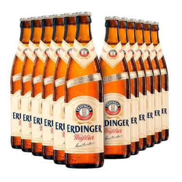 Imagem de Cerveja Erdinger Tradicional Weissbier 500ml - Caixa 12 Unid