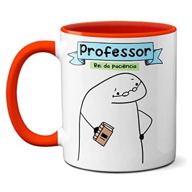 Imagem de Caneca Professor Rei Da Paciência Prova Em Dupla Você E Deus (Vermelha)
