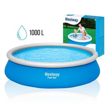 Imagem de Piscina 1000 Litros Bestway Inflável Redonda 1000L Circular