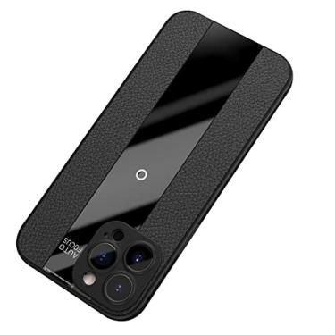Imagem de DENSUL Capa fina para iPhone 14/14 Pro/14 Plus/14 Pro Max, proteção de lente antiarranhões, fina, flexível e macia, chave independente, capa traseira à prova de choque, preta, 14 Plus 6,7 polegadas
