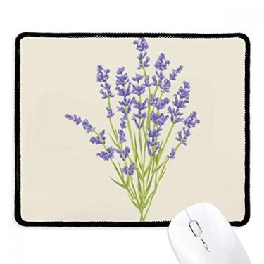 Imagem de Tapete de borracha para jogos com estampa de flores, lavanda, borda costurada, tapete para jogos