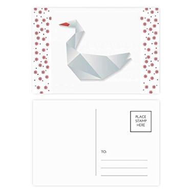 Imagem de Cartão postal geométrico abstrato padrão origami Natal flor celebração cartão postal bênção