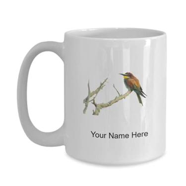 Imagem de Caneca de pássaro personalizada, copo de café de pássaro, ideia de presente de pássaro, copo de pássaro personalizado, caneca de pássaro personalizada - caneca de café de 425 g