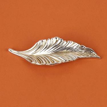 Imagem de Folhas criativas puxador de móveis antigos de cozinha guarda-roupas puxadores de armário gaveta maçaneta de porta estilo sólido luxo puxadores, H, 5