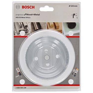 Imagem de Bosch Progressor Serra Copo para Madeira e Metal com Encaixe Rápido, Branco/Preto, 102 mm