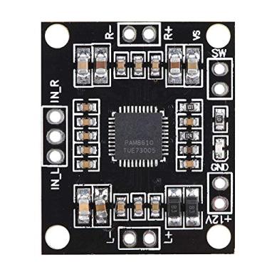 Imagem de Fockety Placa Amplificadora de áudio Digital Class-D, Módulo Estéreo de Vídeo de Canal Duplo de 12 V 15 W, Distorção é Significativamente Reduzida, Multiproteção, Proteção contra Sobretensão, Proteção contra Sobretensão