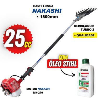 Imagem de Derriçadeira Portátil de Café Nakashi Com Braço Longo de 1500mm Motor NK-270 25,4cc Á C...